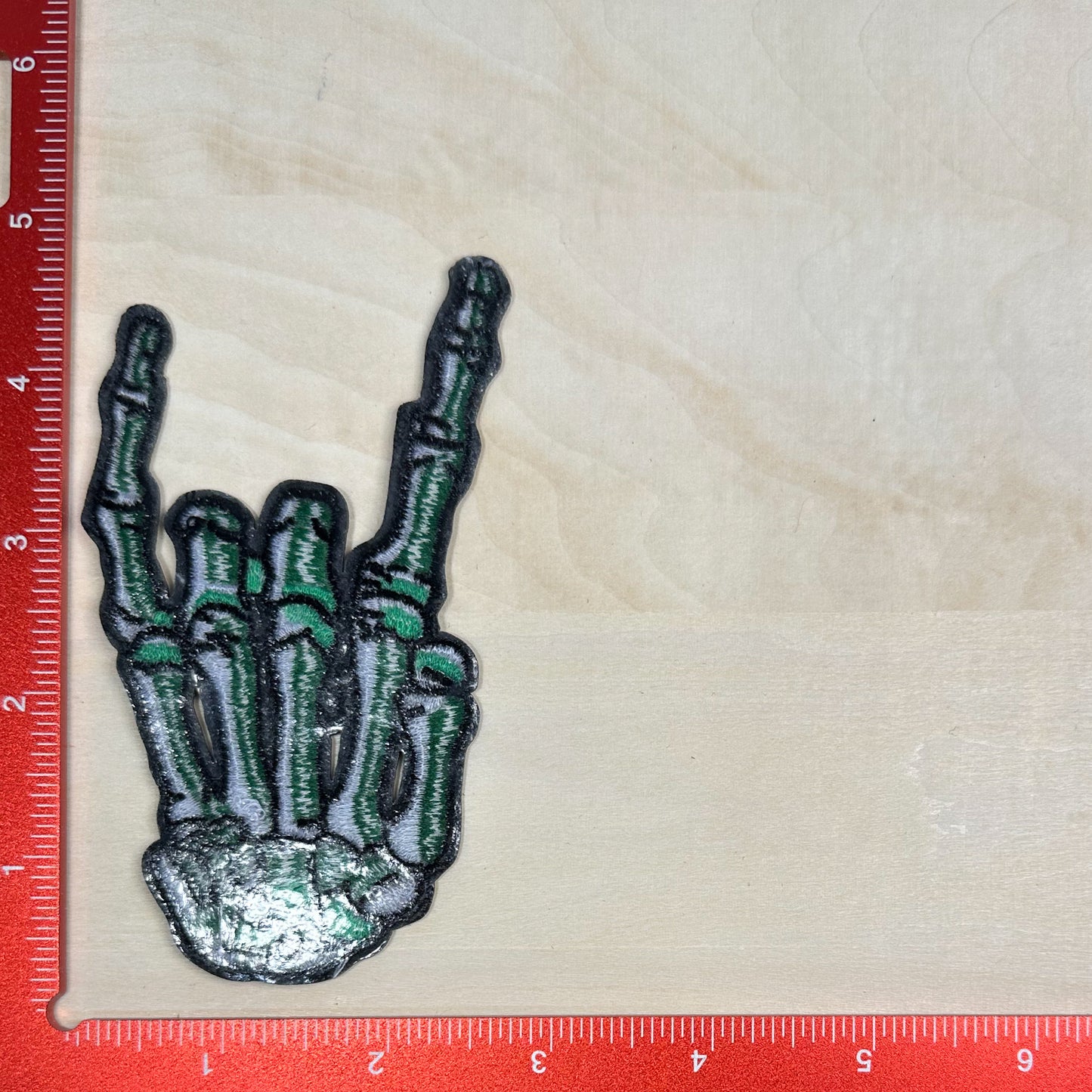 Skeleton Rock On - Embroidered Patch