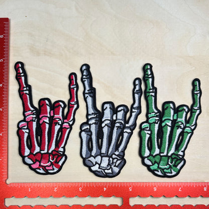 Skeleton Rock On - Embroidered Patch