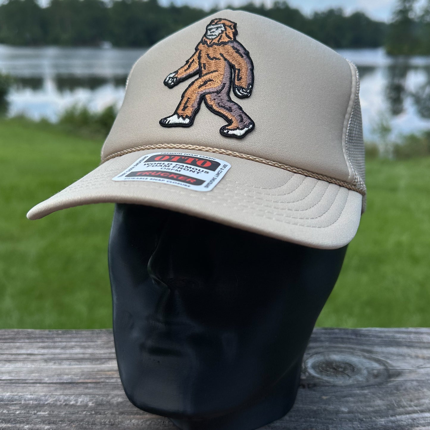 Sasquatch | Tan Otto Foam Front Rope Trucker Hat