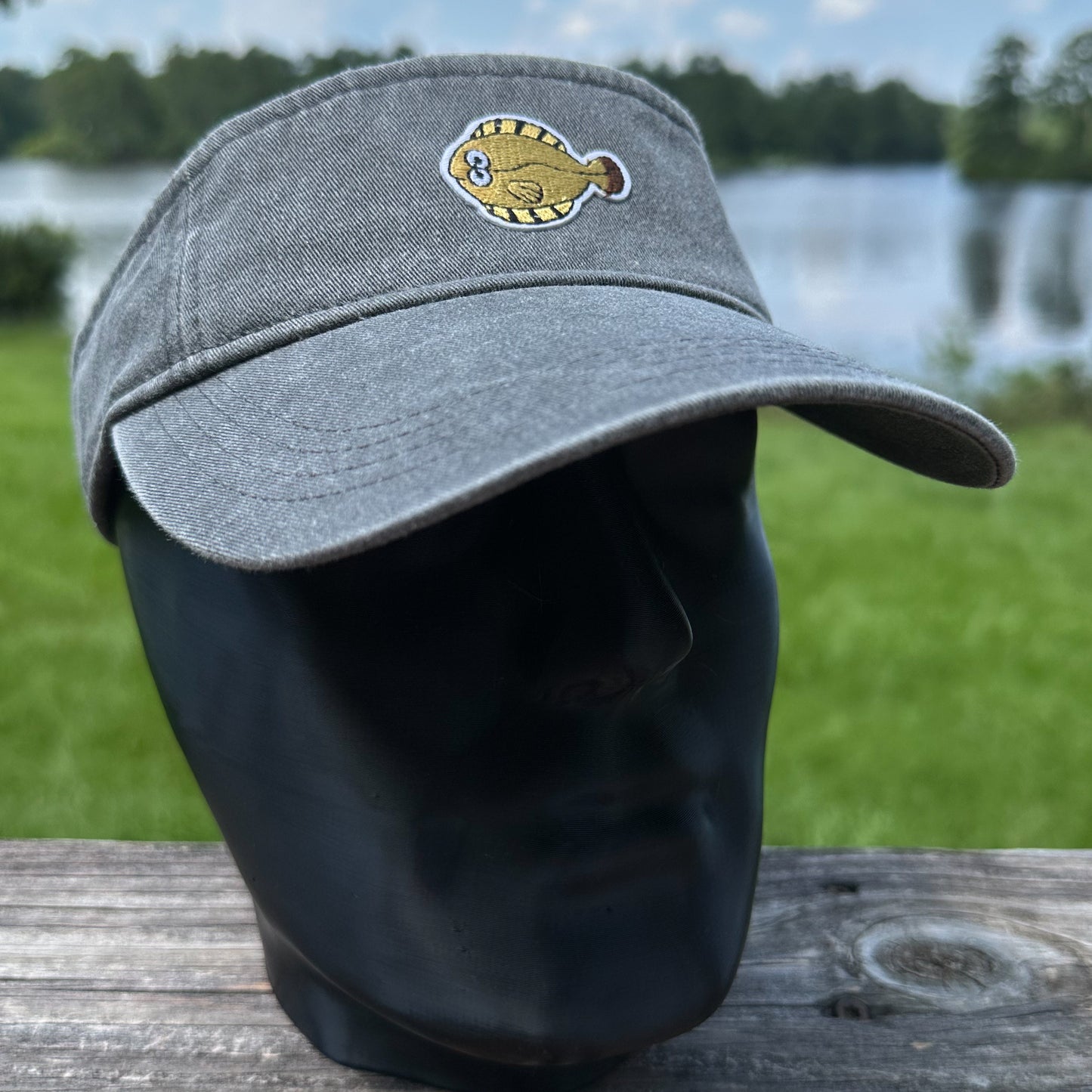 Flounder | Charcoal Sportsman Visor