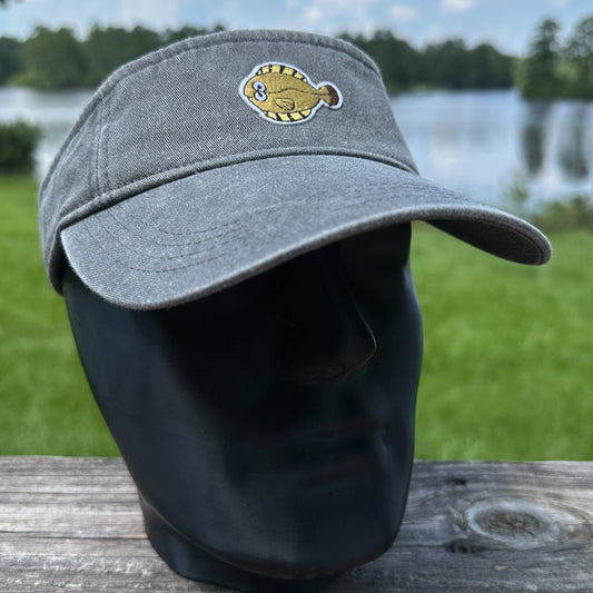 Flounder | Charcoal Sportsman Visor