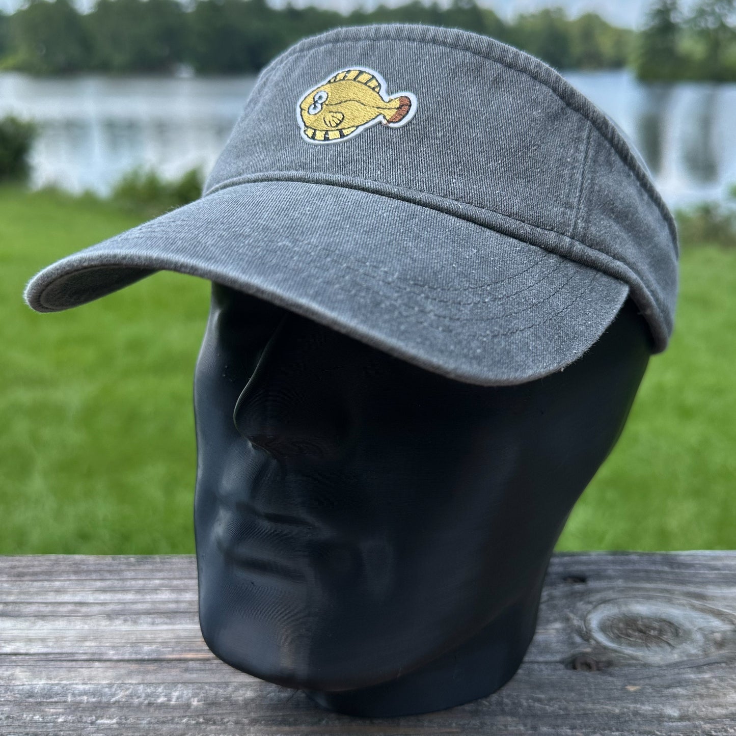 Flounder | Charcoal Sportsman Visor