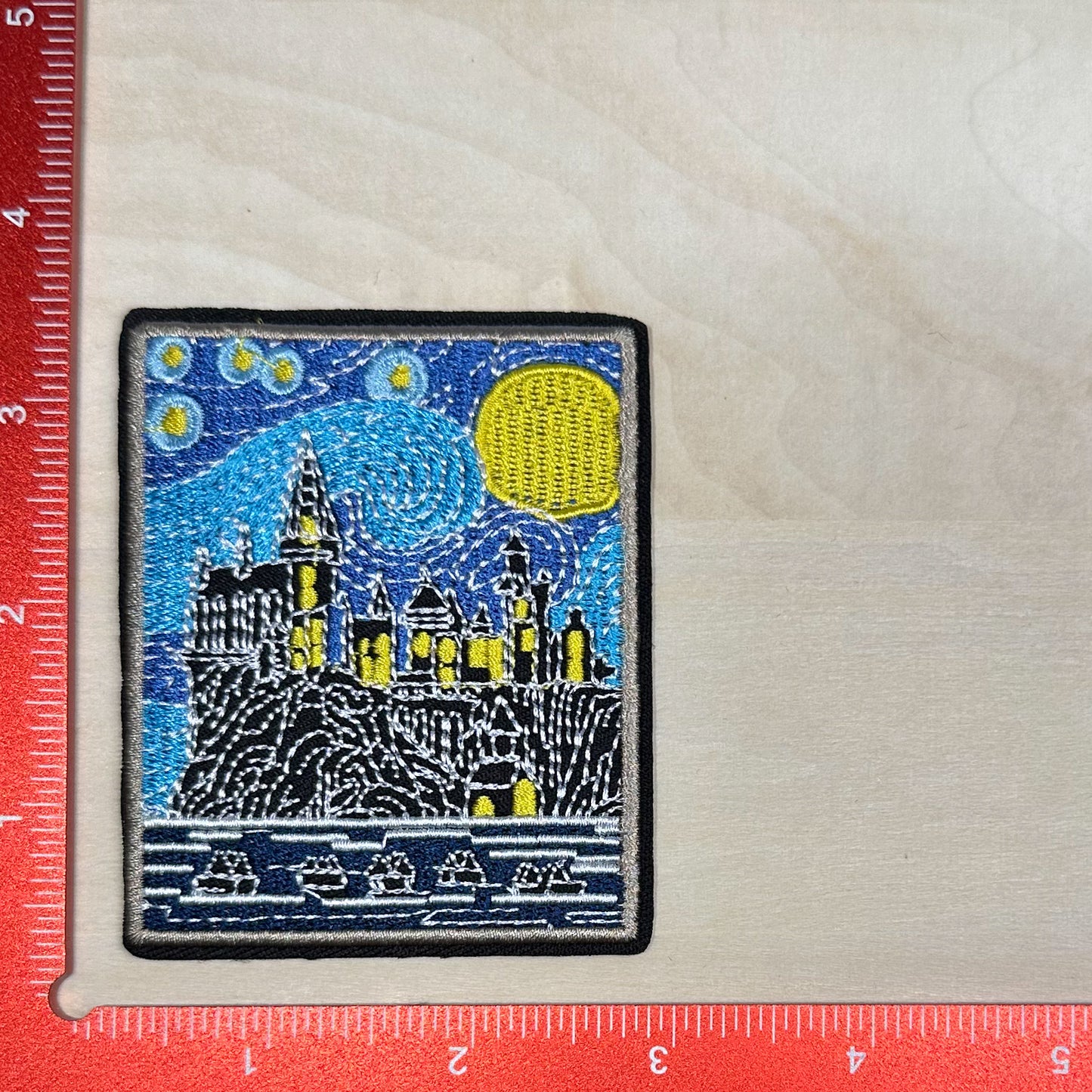 Starry Night Castle - Embroidered Patch