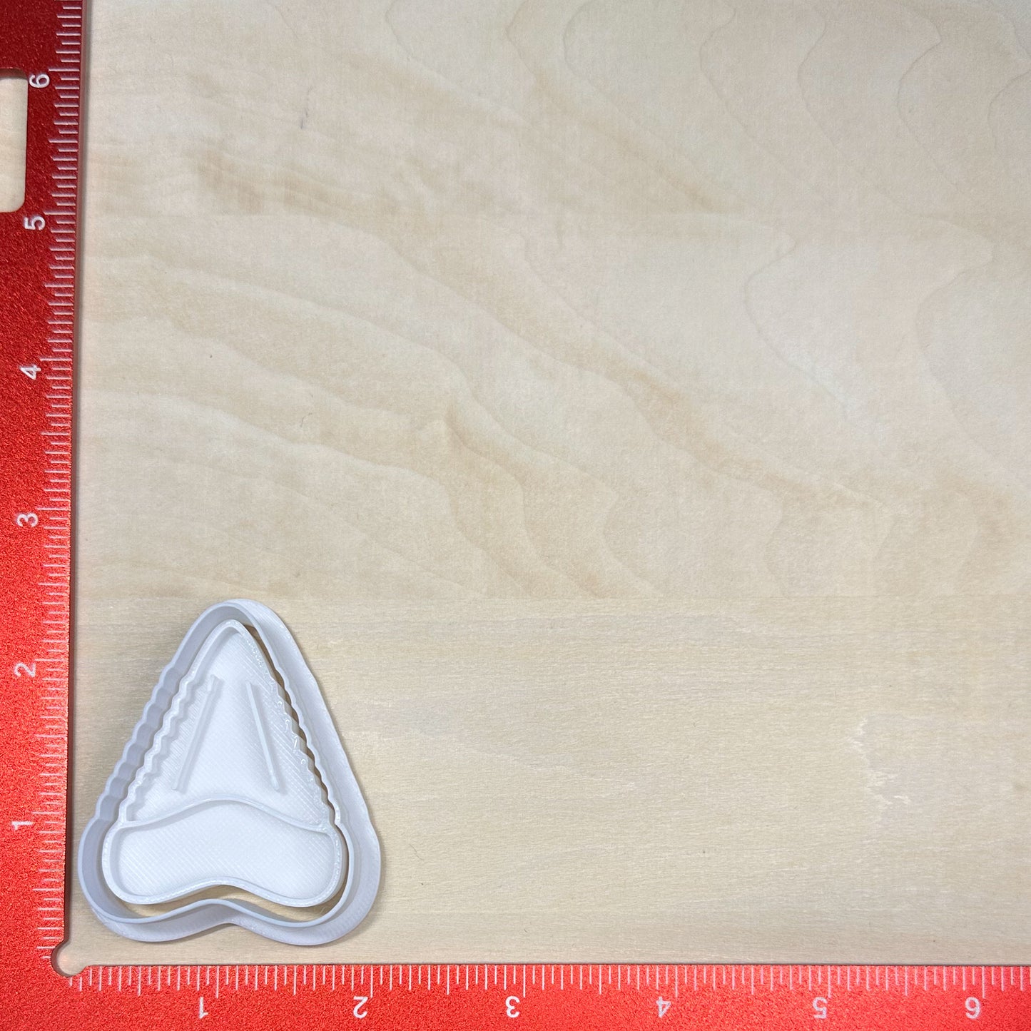 Shark Tooth - Custom 3D Printed Cookie Cutter + Stamp Combo