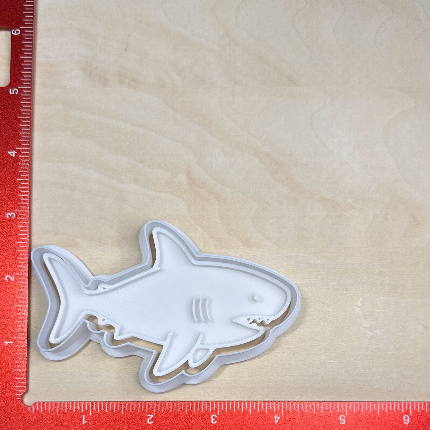 Sharks - Custom 3D Printed Cookie Cutter + Stamp Combo