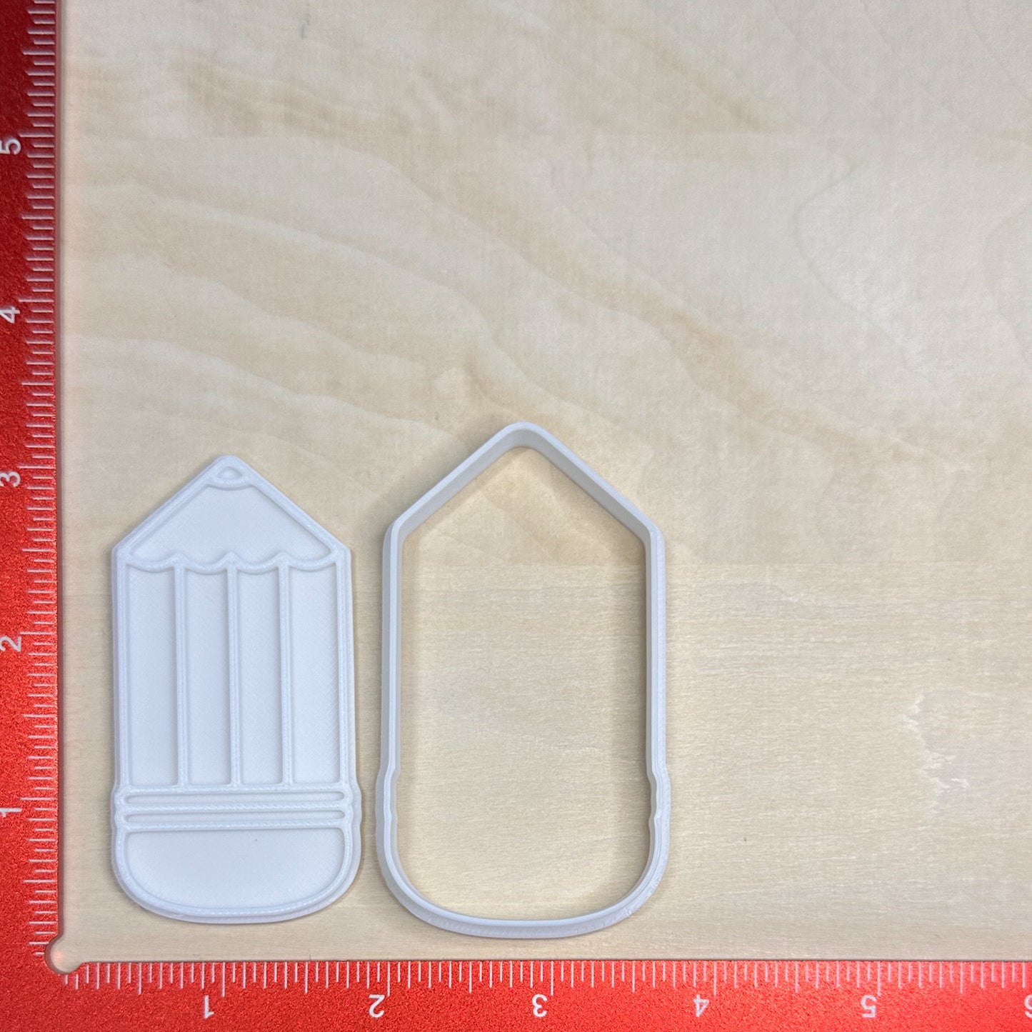 Back to School - Custom 3D Printed Cookie Cutter + Stamp Combo