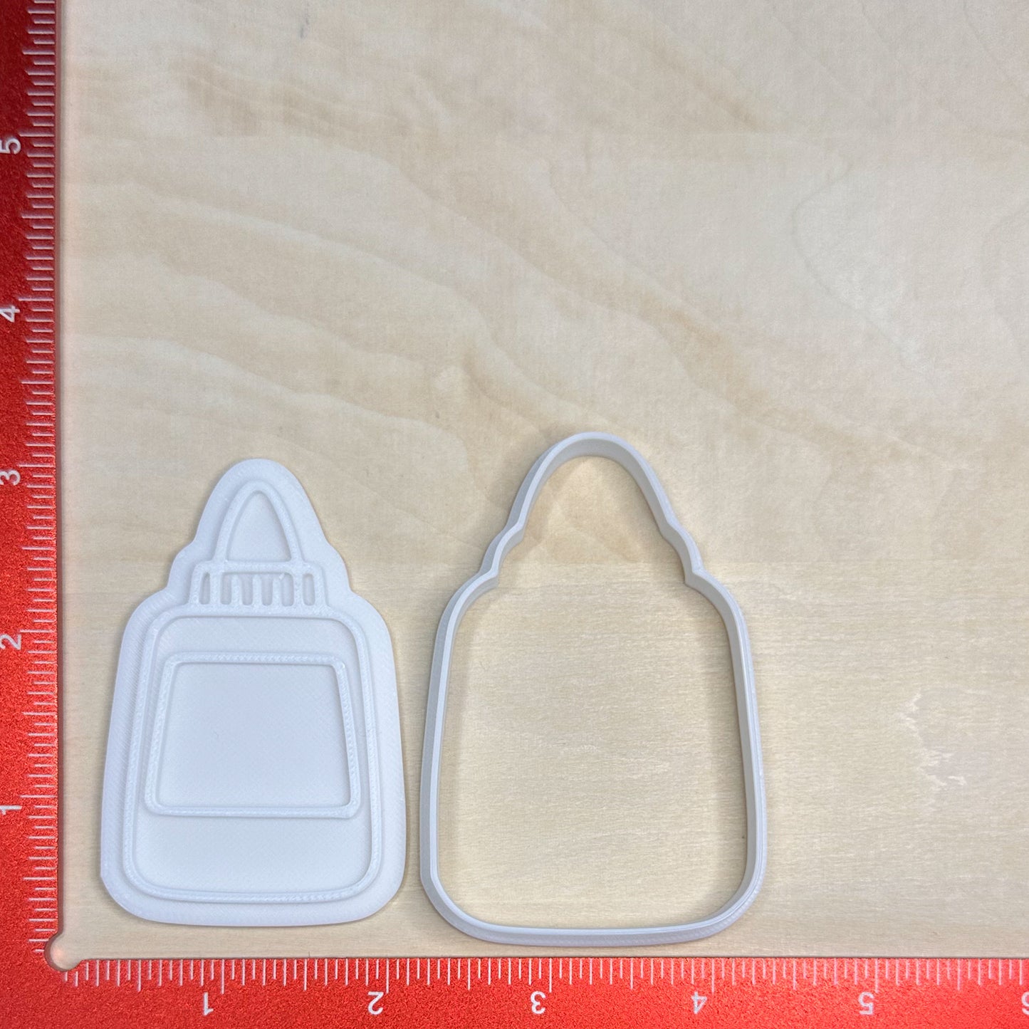 Back to School - Custom 3D Printed Cookie Cutter + Stamp Combo