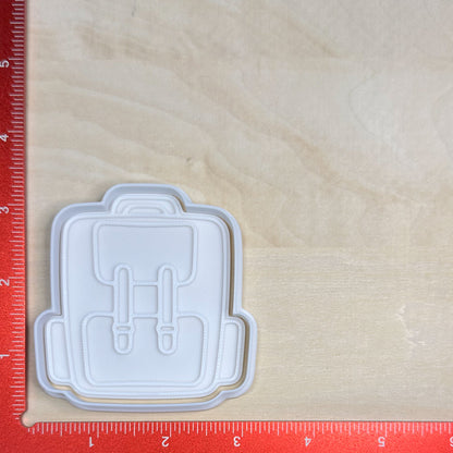 Back to School - Custom 3D Printed Cookie Cutter + Stamp Combo