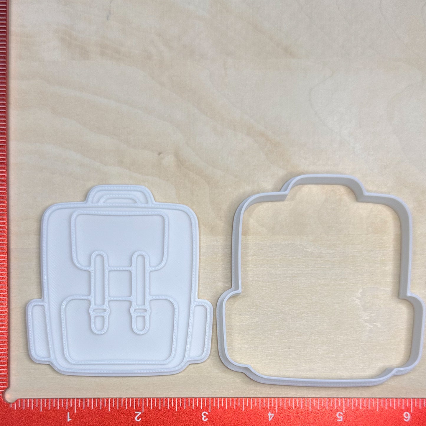 Back to School - Custom 3D Printed Cookie Cutter + Stamp Combo