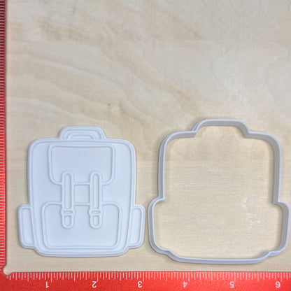 Back to School - Custom 3D Printed Cookie Cutter + Stamp Combo