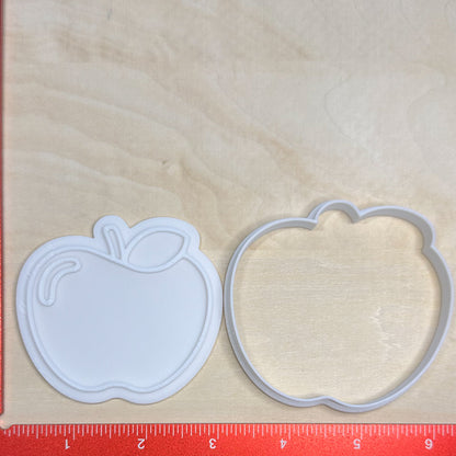 Back to School - Custom 3D Printed Cookie Cutter + Stamp Combo