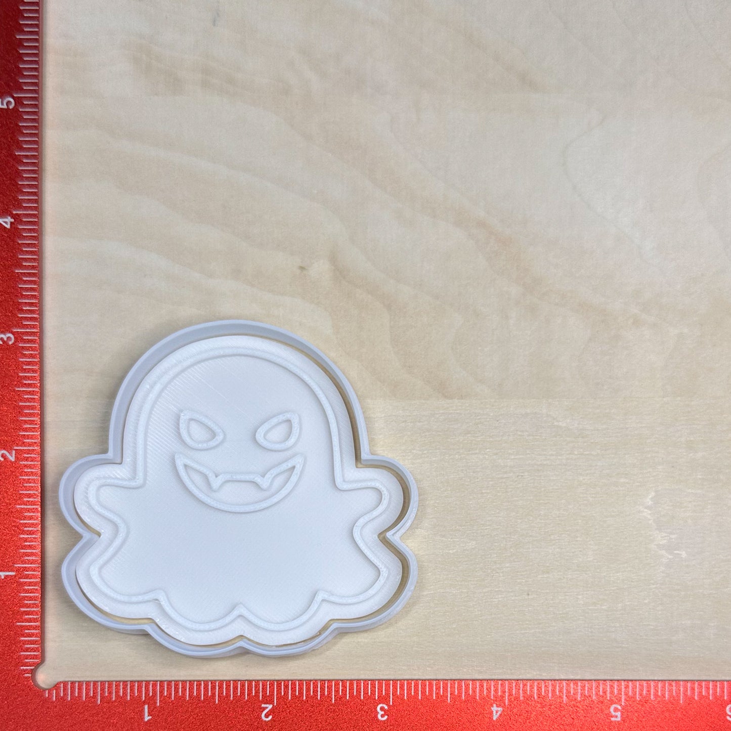 Cute Ghosts, Set 1 - Custom 3D Printed Cookie Cutter + Stamp Combo
