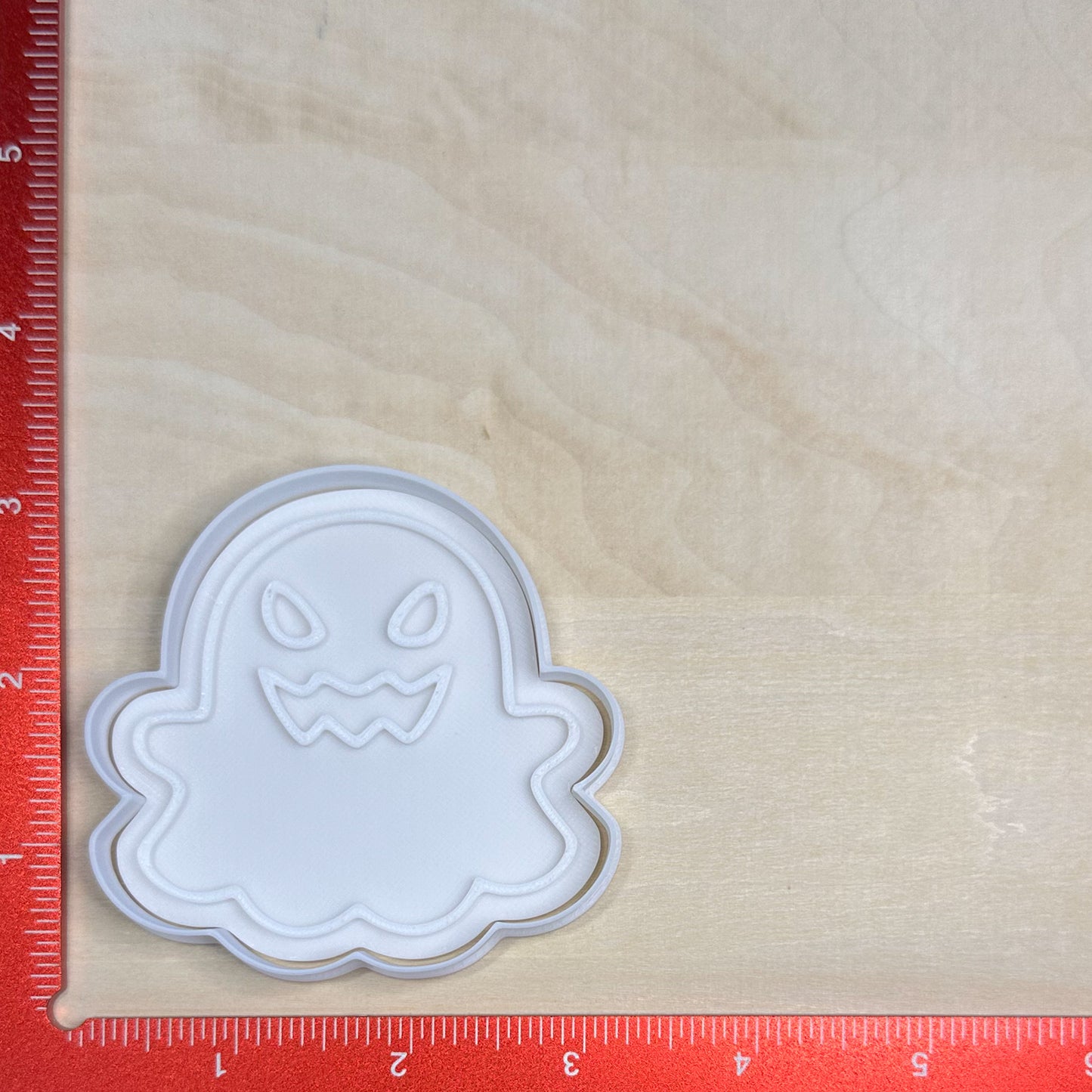 Cute Ghosts, Set 1 - Custom 3D Printed Cookie Cutter + Stamp Combo