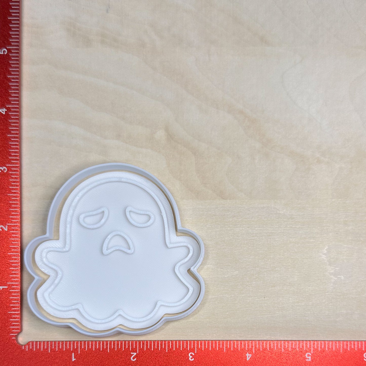 Cute Ghosts, Set 1 - Custom 3D Printed Cookie Cutter + Stamp Combo