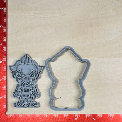 Horror Villains - Custom 3D Printed Cookie Cutter + Stamp Combo