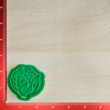 Fruits & Veggies, Mini Cutters - Custom 3D Printed Cookie Cutter + Stamp Combo
