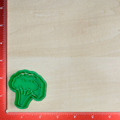 Fruits & Veggies, Mini Cutters - Custom 3D Printed Cookie Cutter + Stamp Combo