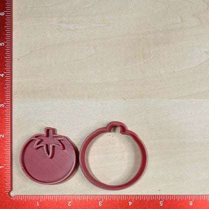 Fruits & Veggies, Mini Cutters - Custom 3D Printed Cookie Cutter + Stamp Combo