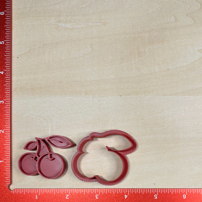 Fruits & Veggies, Mini Cutters - Custom 3D Printed Cookie Cutter + Stamp Combo