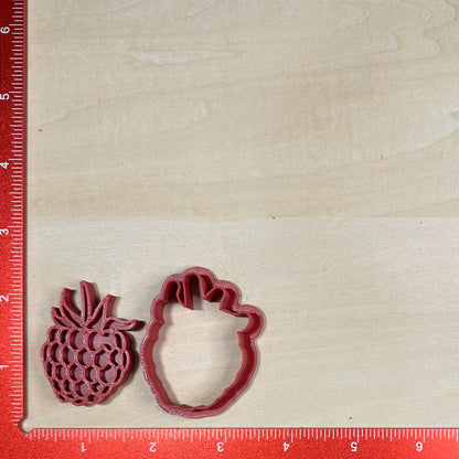 Fruits & Veggies, Mini Cutters - Custom 3D Printed Cookie Cutter + Stamp Combo
