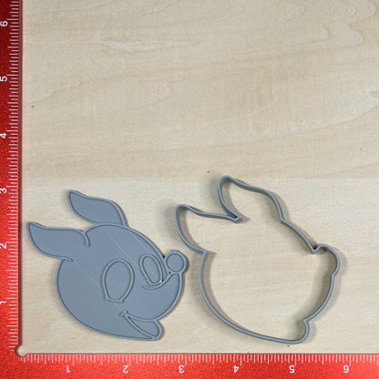 Nightmare Before Christmas, Heads - Custom 3D Printed Cookie Cutter + Stamp Combo