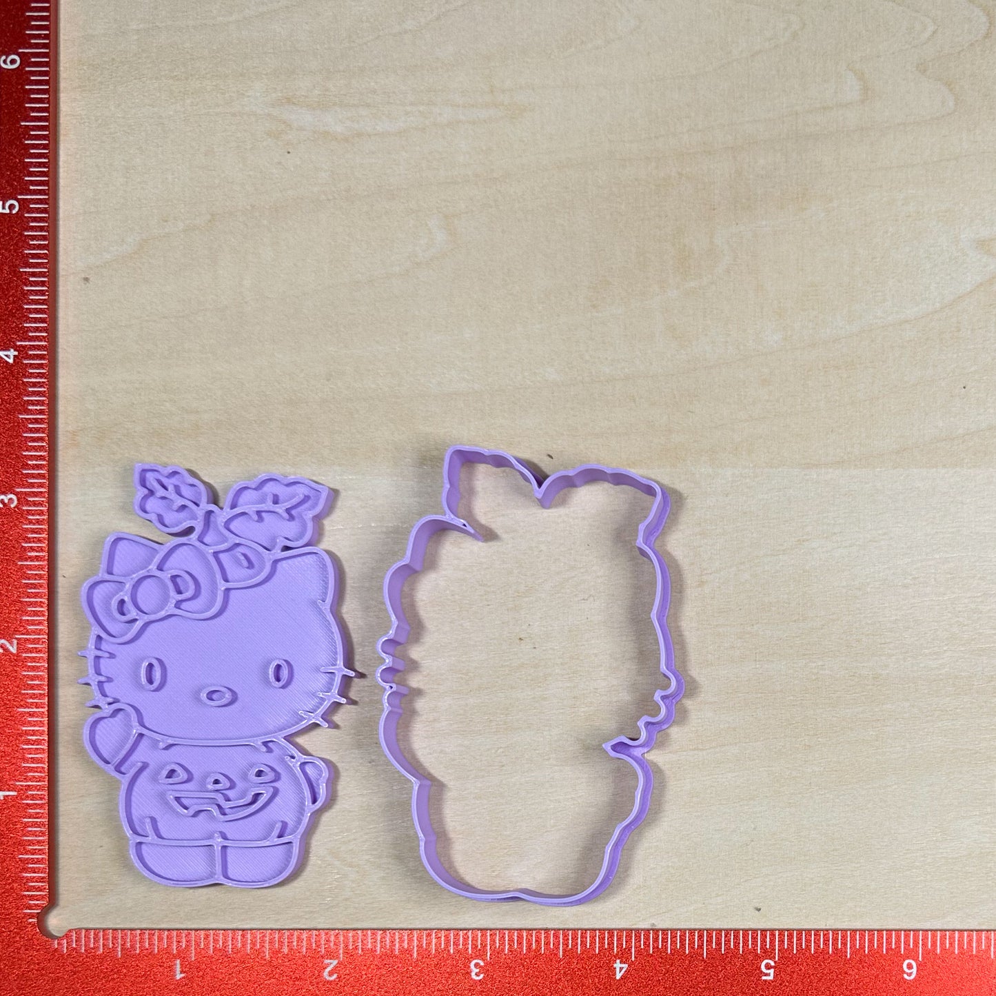 Hello Kitty Halloween - Custom 3D Printed Cookie Cutter + Stamp Combo
