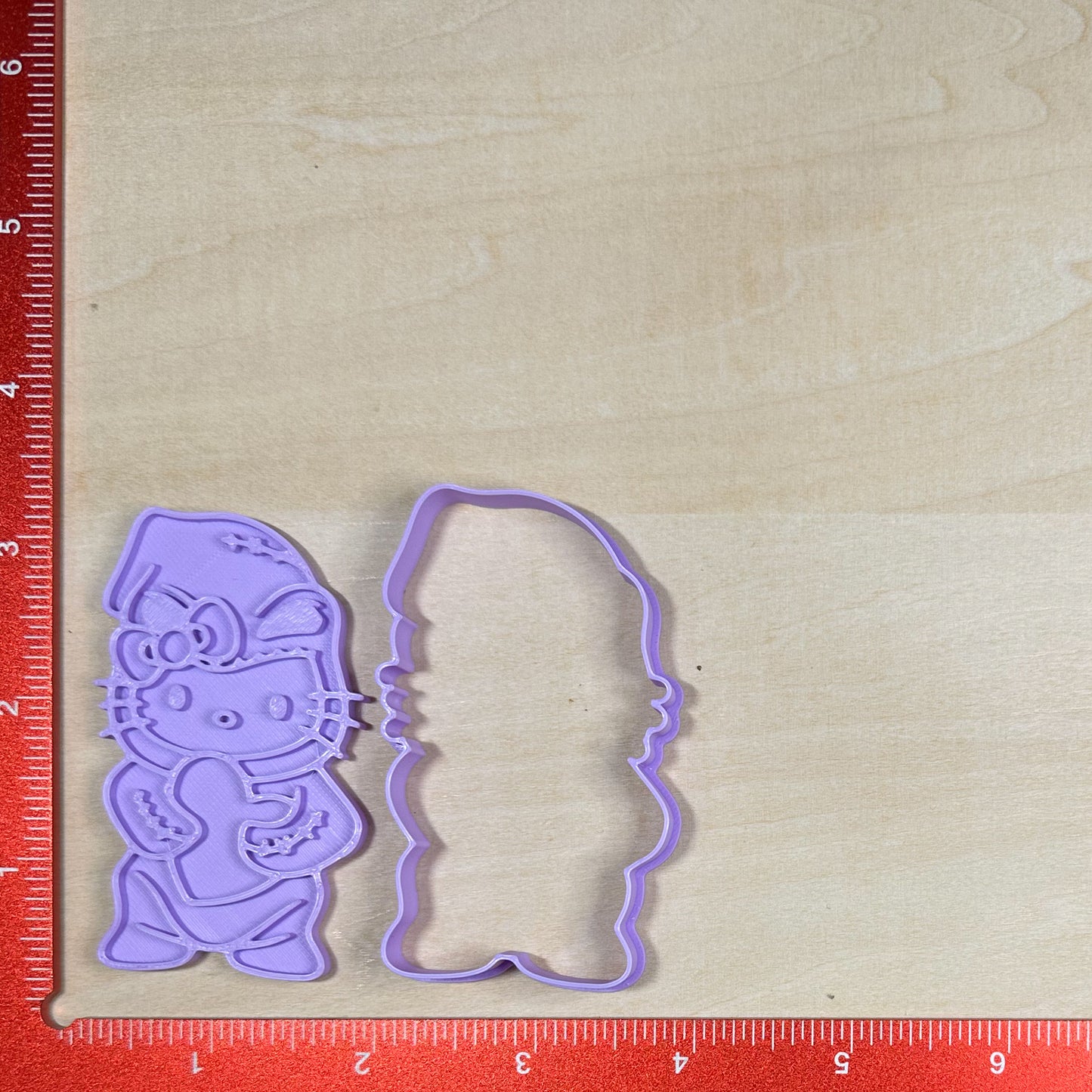 Hello Kitty Halloween - Custom 3D Printed Cookie Cutter + Stamp Combo