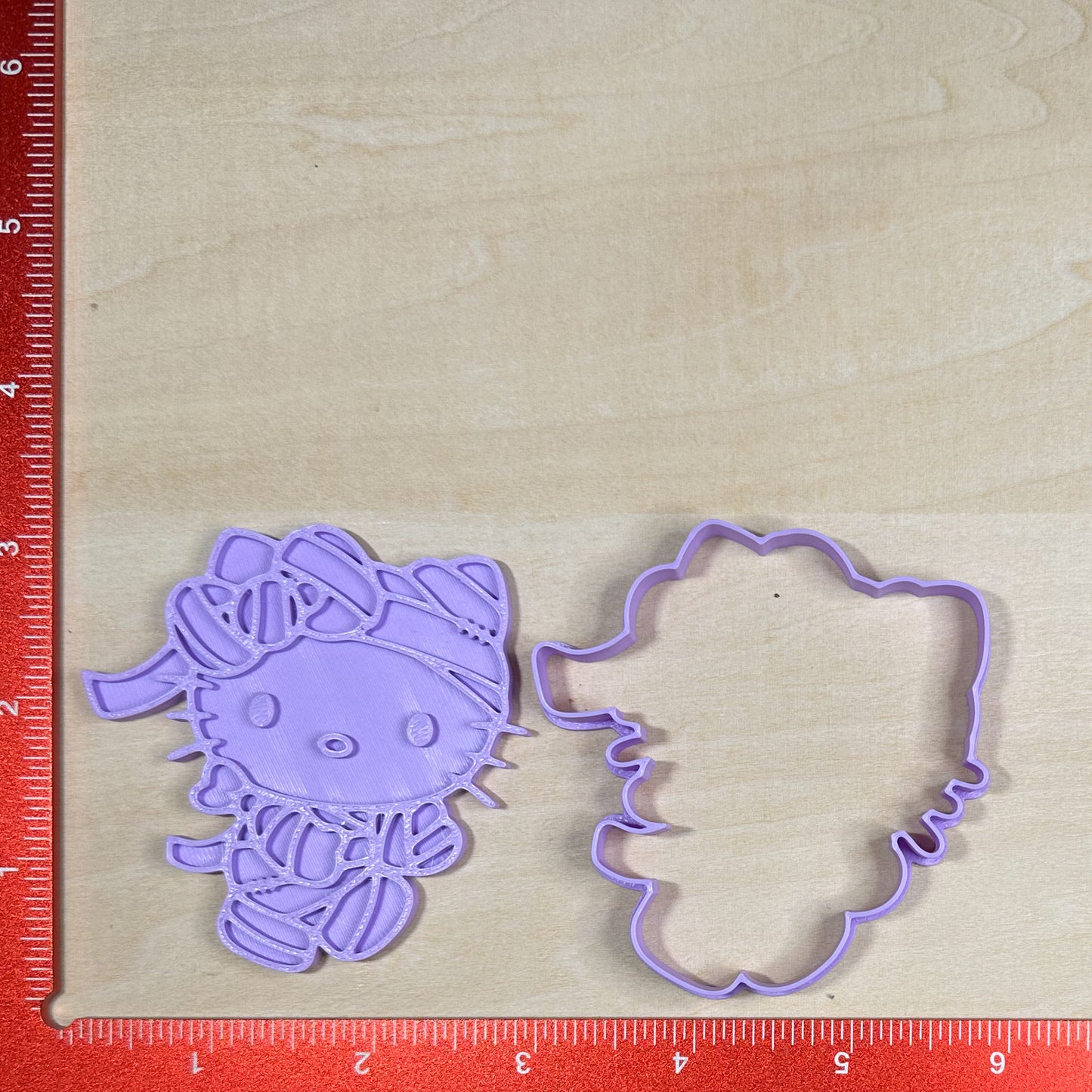 Hello Kitty Halloween - Custom 3D Printed Cookie Cutter + Stamp Combo