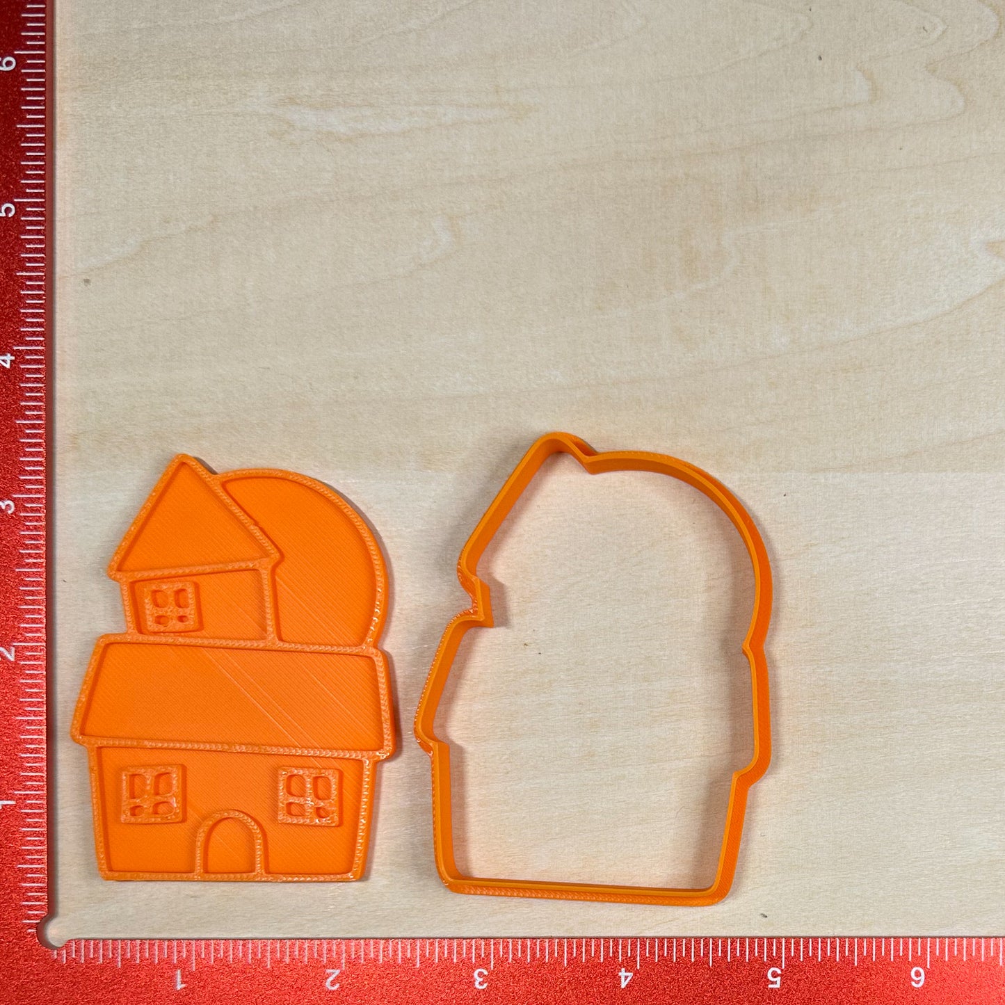 Halloween Set - Custom 3D Printed Cookie Cutter + Stamp Combo
