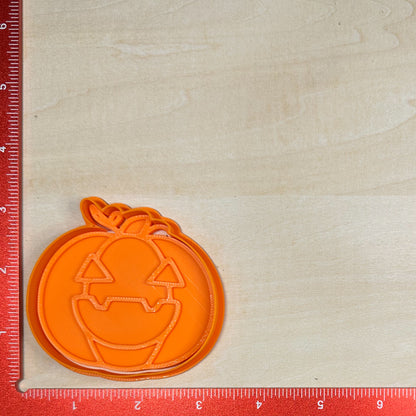 Halloween Set - Custom 3D Printed Cookie Cutter + Stamp Combo