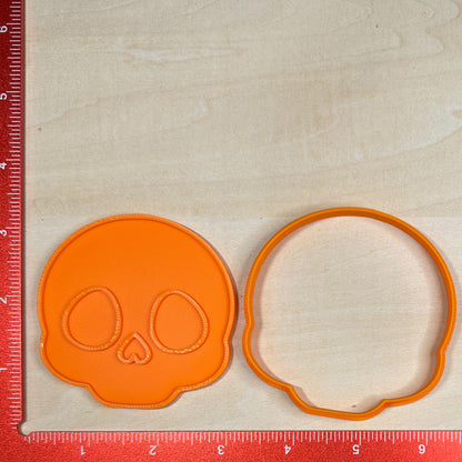 Halloween Set - Custom 3D Printed Cookie Cutter + Stamp Combo