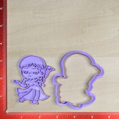 Wednesday - Custom 3D Printed Cookie Cutter + Stamp Combo