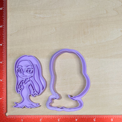 Wednesday - Custom 3D Printed Cookie Cutter + Stamp Combo
