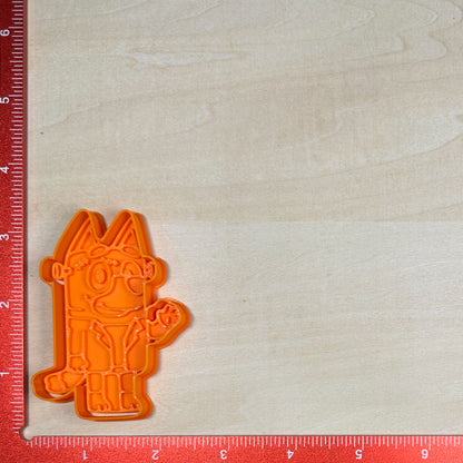 Bluey Halloween - Custom 3D Printed Cookie Cutter + Stamp Combo
