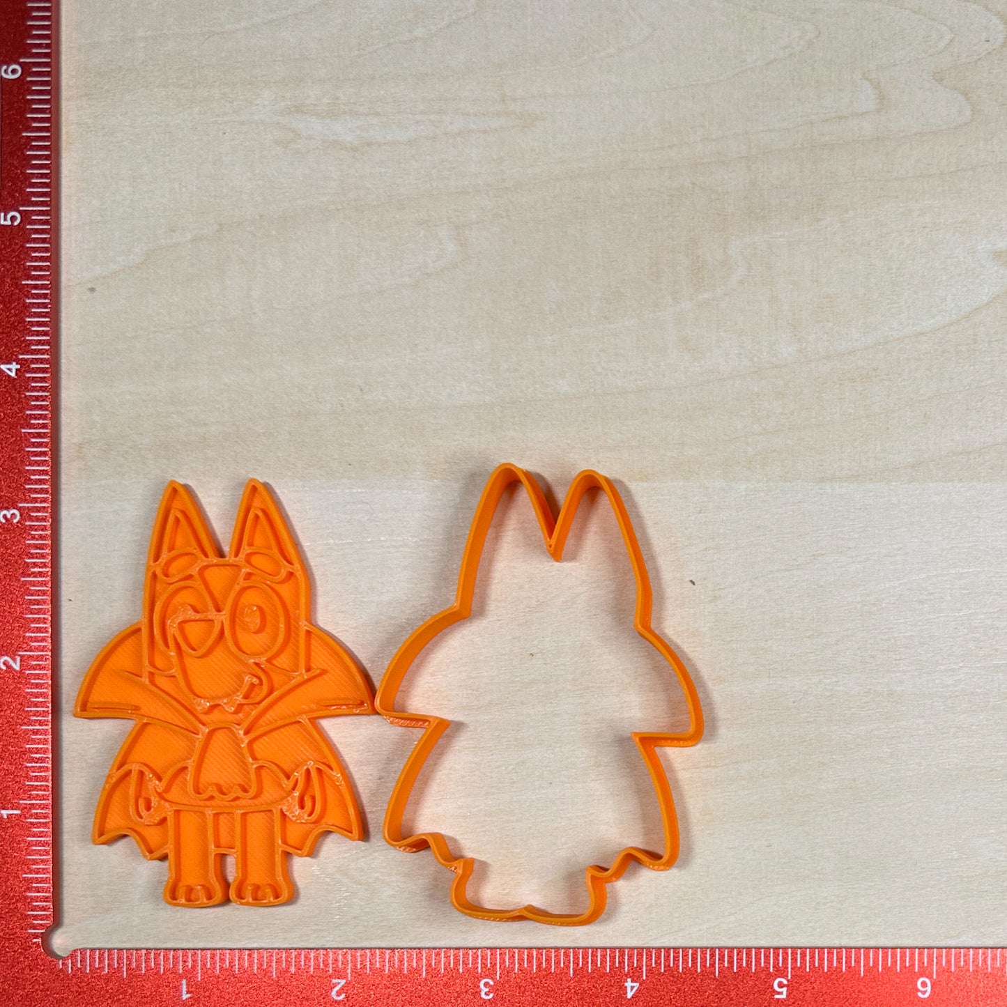 Bluey Halloween - Custom 3D Printed Cookie Cutter + Stamp Combo