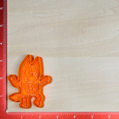 Bluey Halloween - Custom 3D Printed Cookie Cutter + Stamp Combo