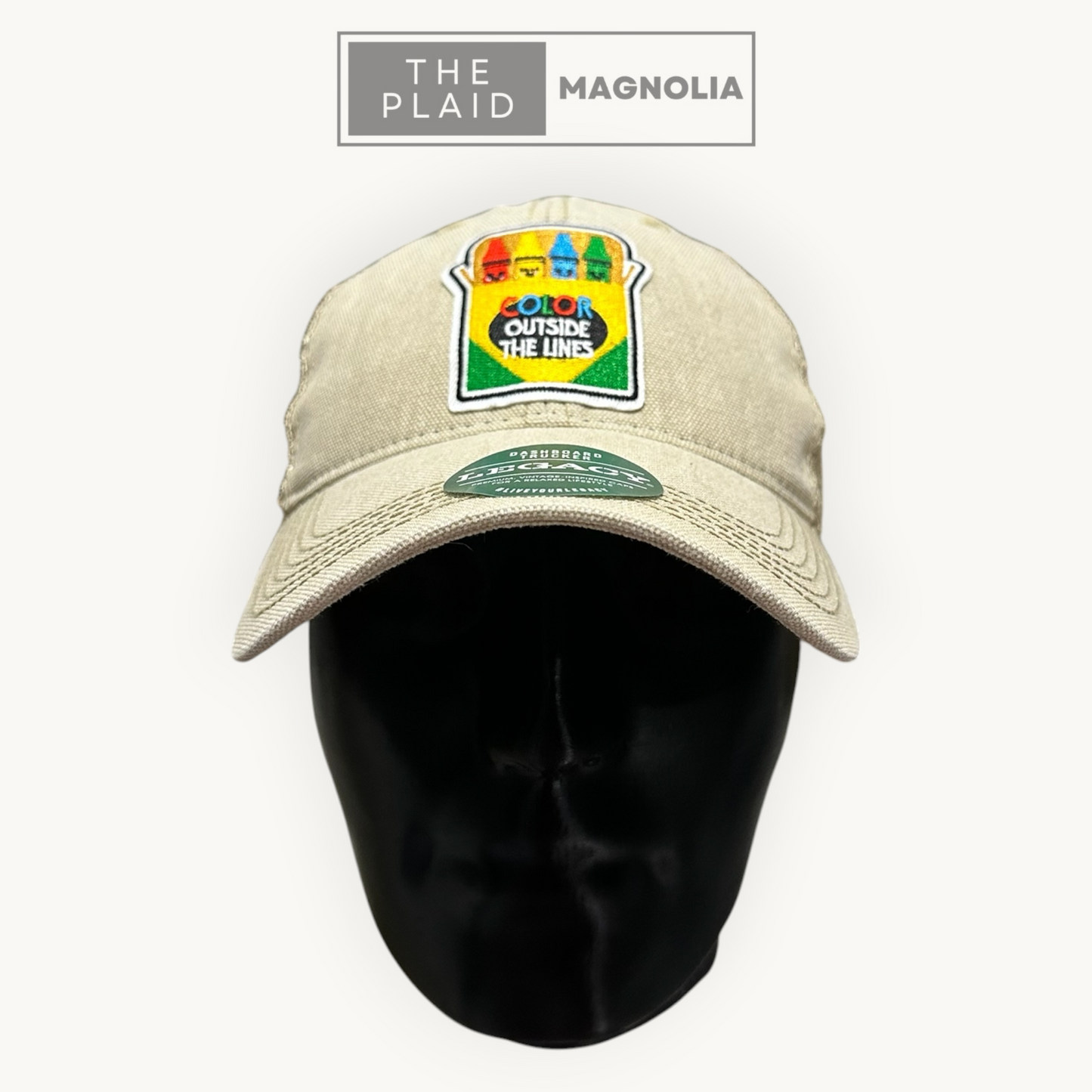 Color Outside the Lines | Legacy Dashboard Trucker Hat | Tan Khaki Cap