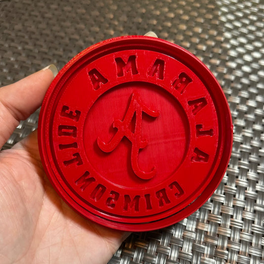 Alabama Circle Logo - Custom 3D Printed Cookie Cutter + Stamp Combo