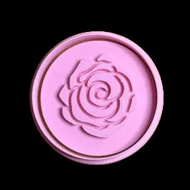 Round Rose - Custom 3D Printed Cookie Cutter + Stamp Combo