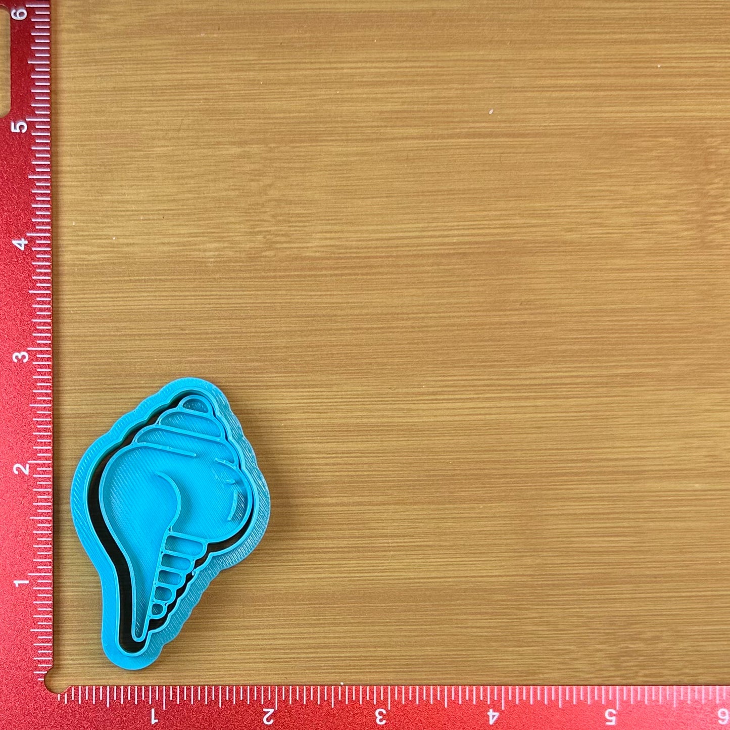 Sea Shell - Custom 3D Printed Cookie Cutter + Stamp Combo