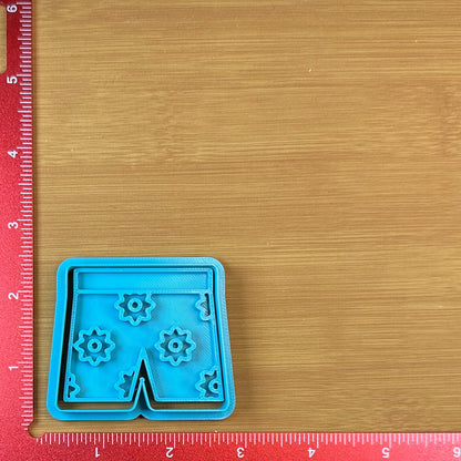 Swim Trunks - Custom 3D Printed Cookie Cutter + Stamp Combo