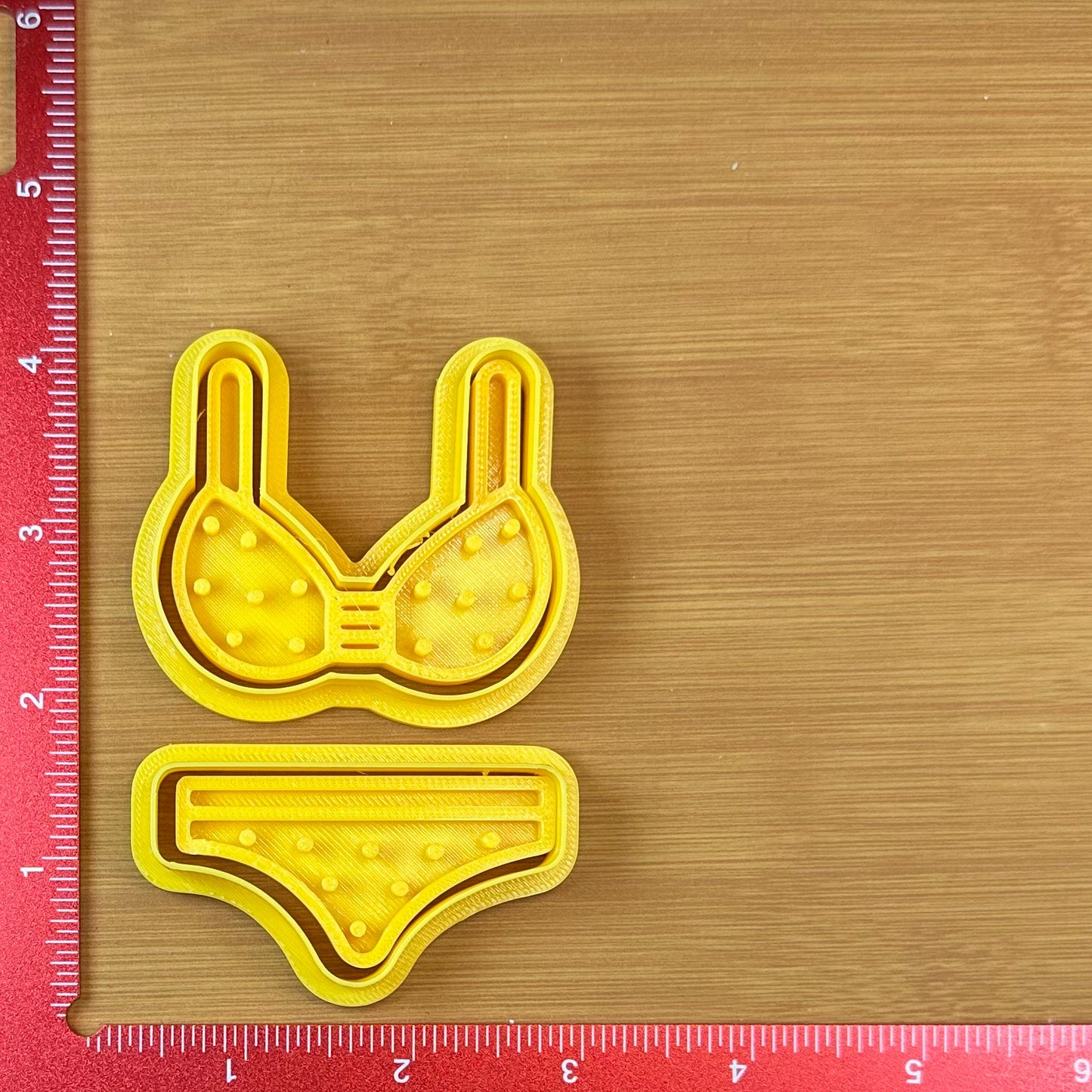 Bikini - Custom 3D Printed Cookie Cutter + Stamp Combo