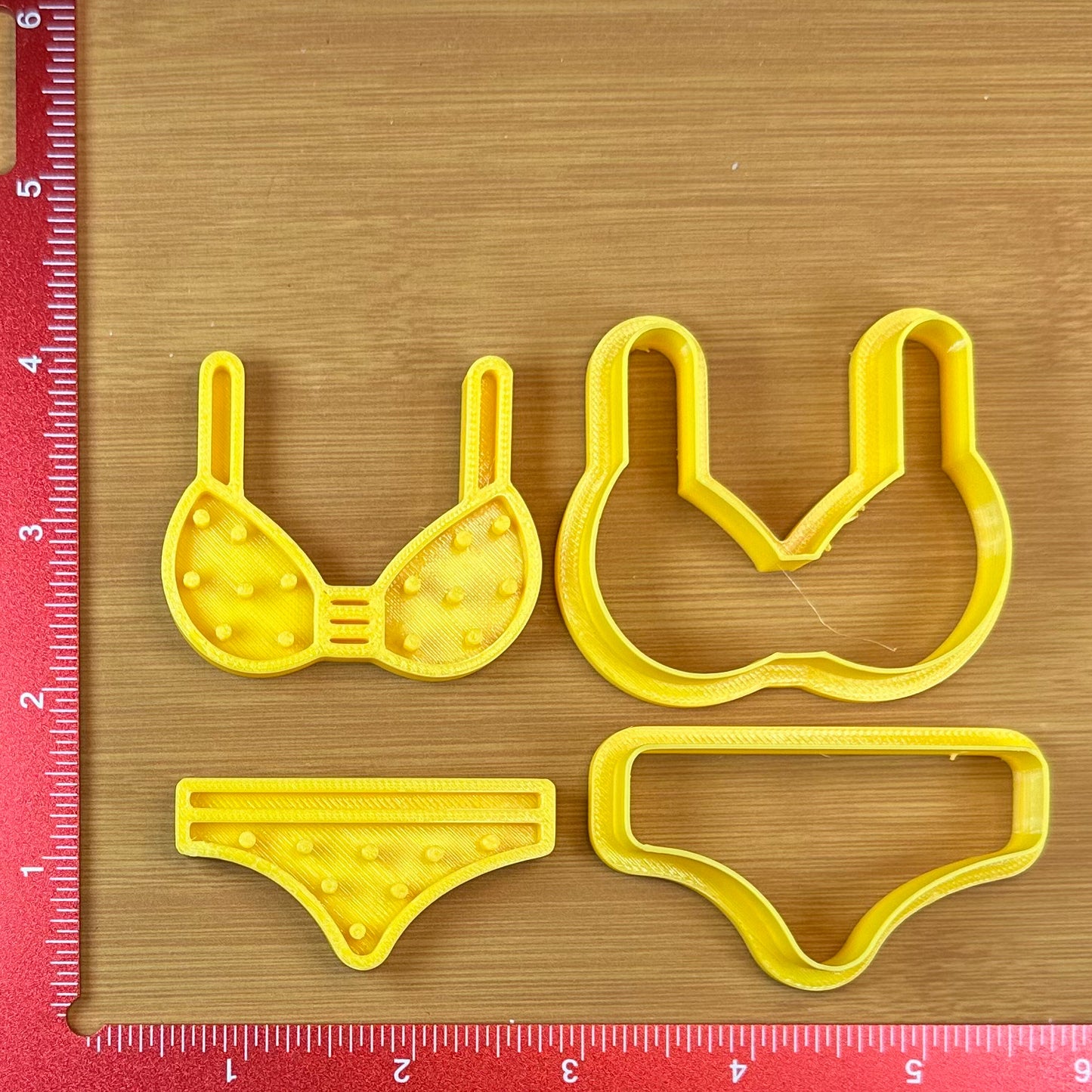 Bikini - Custom 3D Printed Cookie Cutter + Stamp Combo