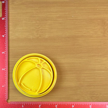 Beach Ball - Custom 3D Printed Cookie Cutter + Stamp Combo