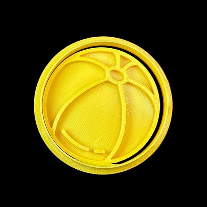 Beach Ball - Custom 3D Printed Cookie Cutter + Stamp Combo