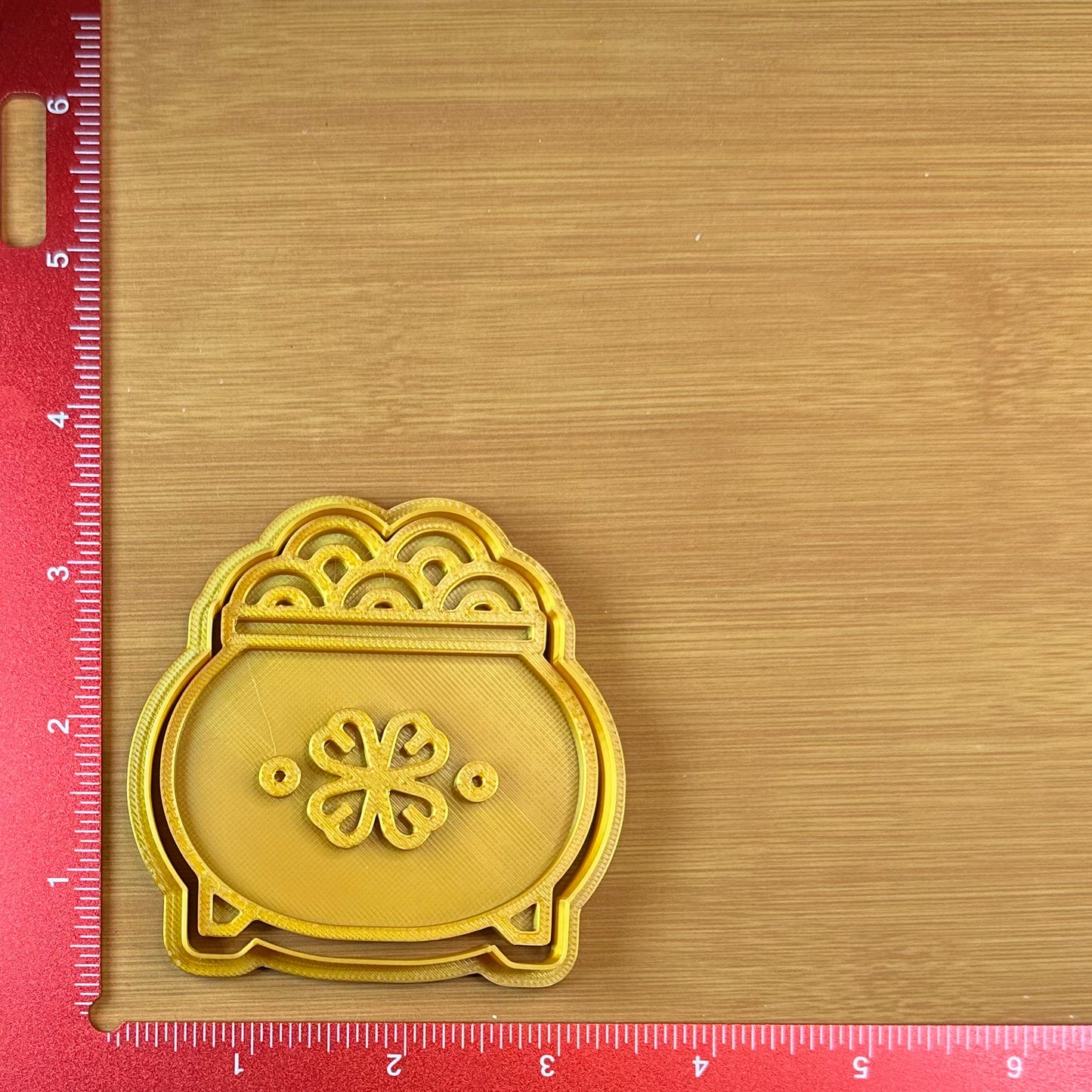 Pot of Gold - Custom 3D Printed Cookie Cutter + Stamp Combo
