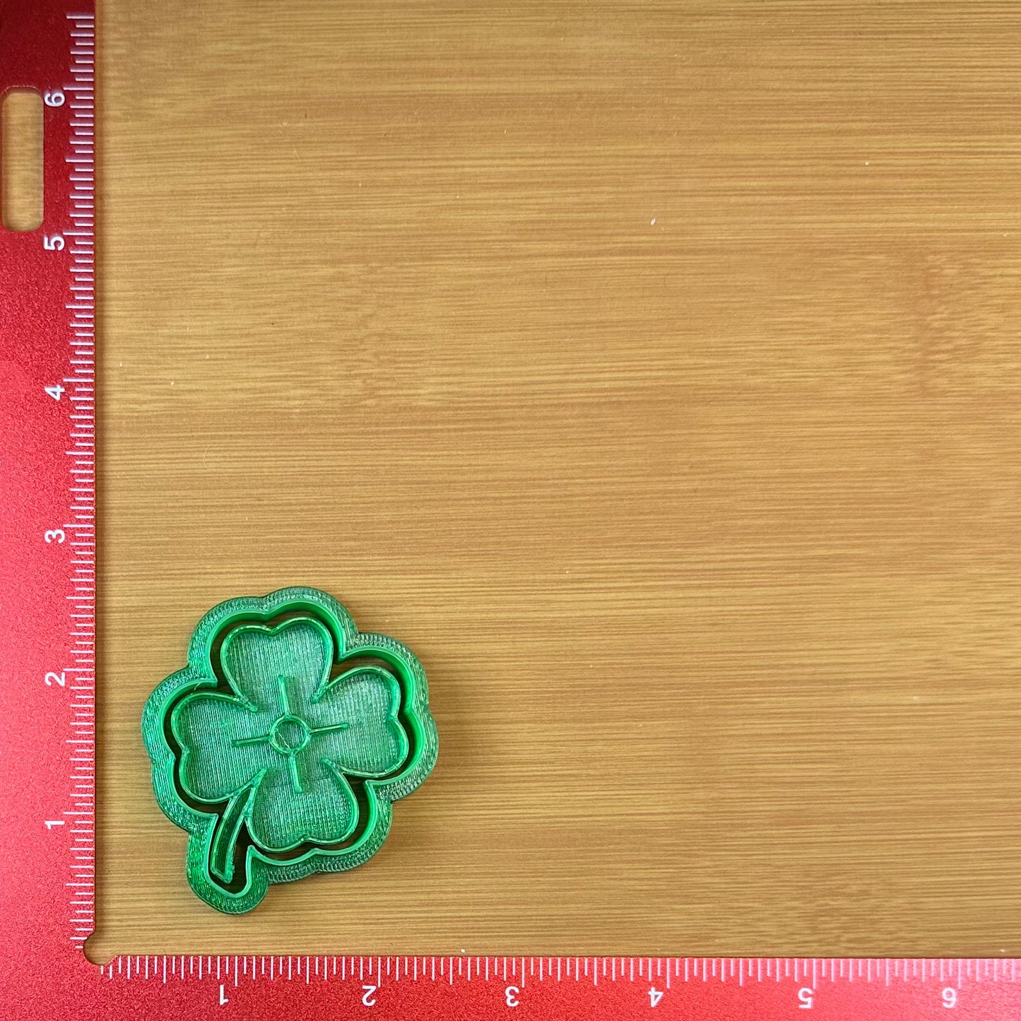 Clover - Custom 3D Printed Cookie Cutter + Stamp Combo