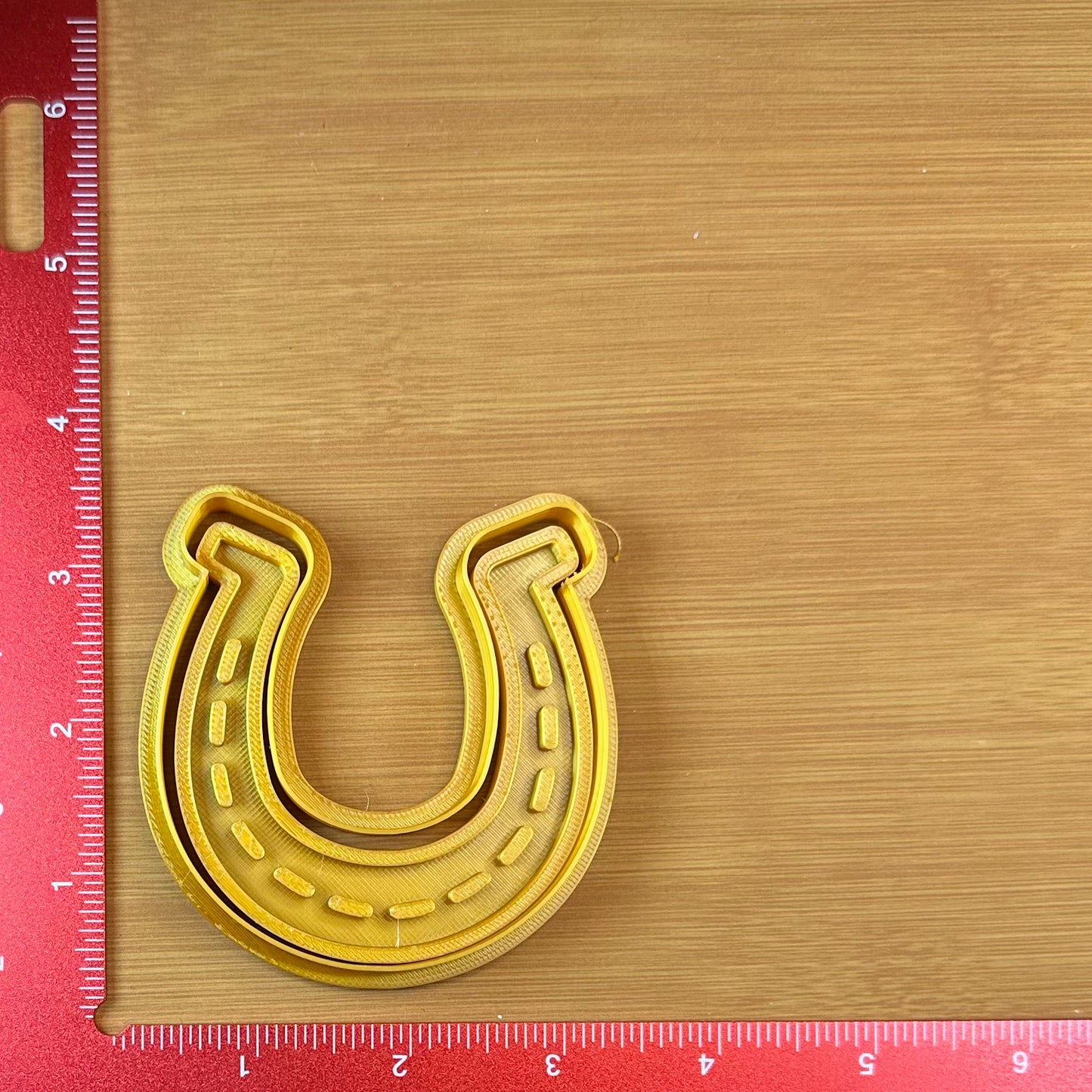 Horseshoe - Custom 3D Printed Cookie Cutter + Stamp Combo