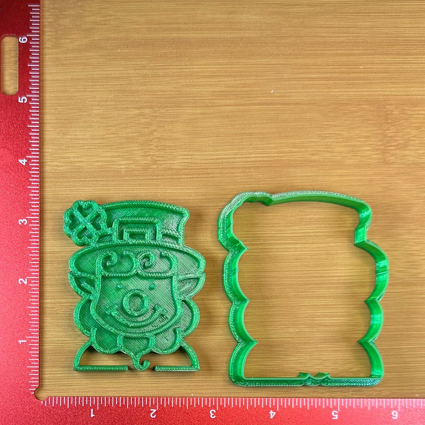Leprechaun - Custom 3D Printed Cookie Cutter + Stamp Combo