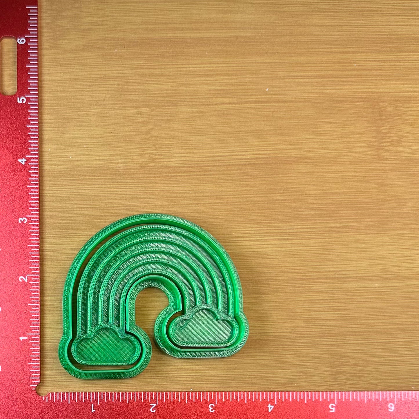 Rainbow - Custom 3D Printed Cookie Cutter + Stamp Combo